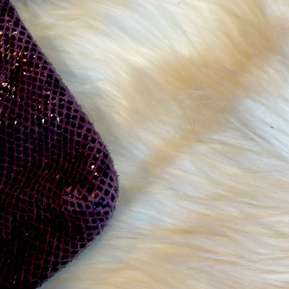 Coach- Purple Python Embossed Crossbody Beautiful… - image 5